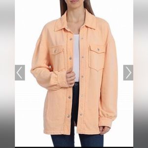 AVEC LES FILLES
Cotton French Terry Shacket